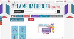 Desktop Screenshot of mediatheque.ville-levallois.fr